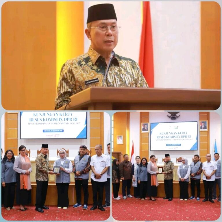 Saat Terima Kunker Komisi IX DPR RI, Gubernur ASR Paparkan Program Ambulans Laut